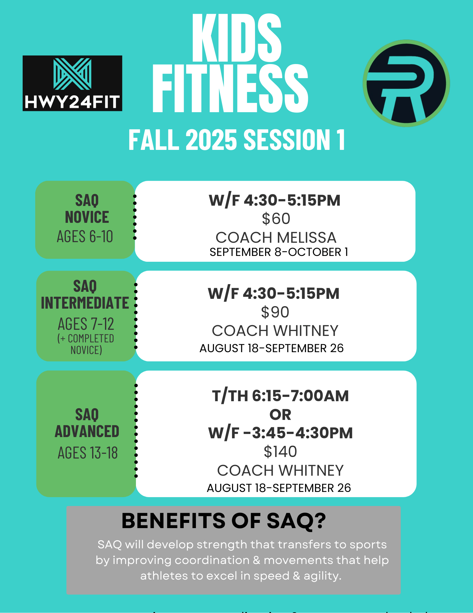 SAQ Fall Session 1